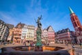 Old town square romerberg in Frankfurt, Germany Royalty Free Stock Photo