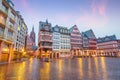 Old town square romerberg in Frankfurt, Germany Royalty Free Stock Photo