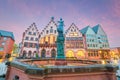 Old town square romerberg in Frankfurt, Germany Royalty Free Stock Photo