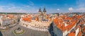 Old Town square with Tyn Church, Prague, Czech Republic Royalty Free Stock Photo