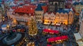 Old town squate of Prague before Christmas.