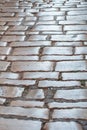 Old town stone paving pattern pavement Royalty Free Stock Photo