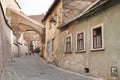 Old town street in brasov romania