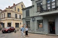 Old town street, Kuldiga, Latvia Royalty Free Stock Photo