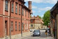 Old town street, Kuldiga, Latvia Royalty Free Stock Photo