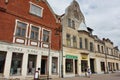 Old town street, Kuldiga, Latvia Royalty Free Stock Photo