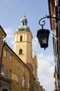 Old town street in Warsaw Royalty Free Stock Photo