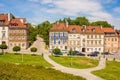 Old town street in Warsaw, Poland Royalty Free Stock Photo