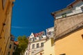 Classic view on the rooftops and houses in the Old town of Tallinn, Estonia Royalty Free Stock Photo