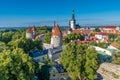 Old town of Tallinn in summer view from Patkuli Viewing Platform Royalty Free Stock Photo