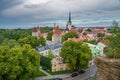 Old town of Tallinn in summer view from Patkuli Viewing Platform Royalty Free Stock Photo