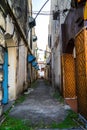 Old town of Tapah alley in the morning. Tapah is a unique place with vintage buildings