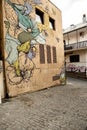 The old town of Tbilisi with colorful streets and facades