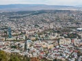 Old town Tbilisi, Georgia. Panorama. Top view