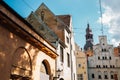 Old town Three Brothers building in Riga, Latvia Royalty Free Stock Photo