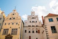 Old town Three Brothers building in Riga, Latvia Royalty Free Stock Photo