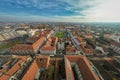 Old town of Timisoara, Romania. View from above.