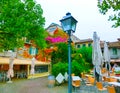 The old town at Torri del Benaco at Garda Lake in Italy Royalty Free Stock Photo