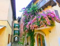 The old town at Torri del Benaco at Garda Lake in Italy Royalty Free Stock Photo