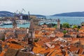 Old town of Trogir in Dalmatia, Croatia. Trogir old town. Near Split in Croatia. The picturesque and historical city of Trogir in Royalty Free Stock Photo