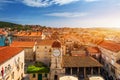 Old town of Trogir in Dalmatia, Croatia. Trogir old town. Near Split in Croatia. The picturesque and historical city of Trogir in Royalty Free Stock Photo