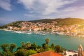 Old town of Trogir in Dalmatia, Croatia. Trogir old town. Near Split in Croatia. The picturesque and historical city of Trogir in Royalty Free Stock Photo