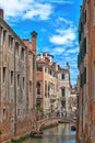 In the old town of Venice in Italy