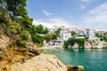 Old town view of Skiathos island, Sporades, Greece Royalty Free Stock Photo