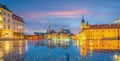 Old town in Warsaw, cityscape of Poland