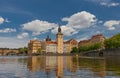 Old Town water-tower (1577) in Prague. UNESCO site Royalty Free Stock Photo