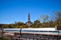 Old Town WMATA Metro Station, looking at the George Washington Masonic Temple