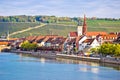 Old town of Wurzburg and Main river waterfront view