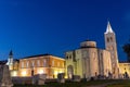 The old town of Zadar in the evening Royalty Free Stock Photo