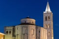 The old town of Zadar in the evening Royalty Free Stock Photo