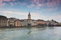 Old town of Zurich, Limmat river, Switzerland Royalty Free Stock Photo