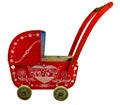 Old toy stroller Royalty Free Stock Photo