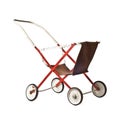 Old toy stroller Royalty Free Stock Photo