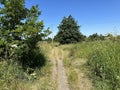 Old track, close to, Stormer Hill Lane in, Norland, Yorkshire, UK Royalty Free Stock Photo