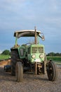 Old Tractor Barn Sunlight Blue Sky Agriculture Harvest Relax