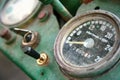 Old tractor dashboard