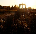 Old Tractor in Field on Farm During Summer Day Royalty Free Stock Photo