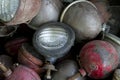 Old tractor headlights and lamps