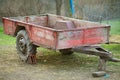 Old tractor trailer on a farm Royalty Free Stock Photo