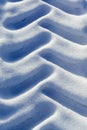 Old tractor tyre marks in snow Royalty Free Stock Photo