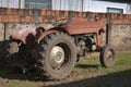 Old tractor used in agriculture in a city in the interior of Sao Paulo, Brazil Royalty Free Stock Photo