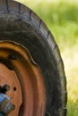 Old Tractor Wheel Royalty Free Stock Photo