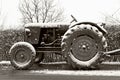 Old Tractor In Winter