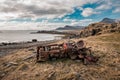 Old Tractor wreck in the nature