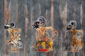 Old traditional Balinese puppets Wayang Kulit