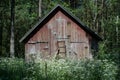 Old traditional barn on Baltic sea island Faro